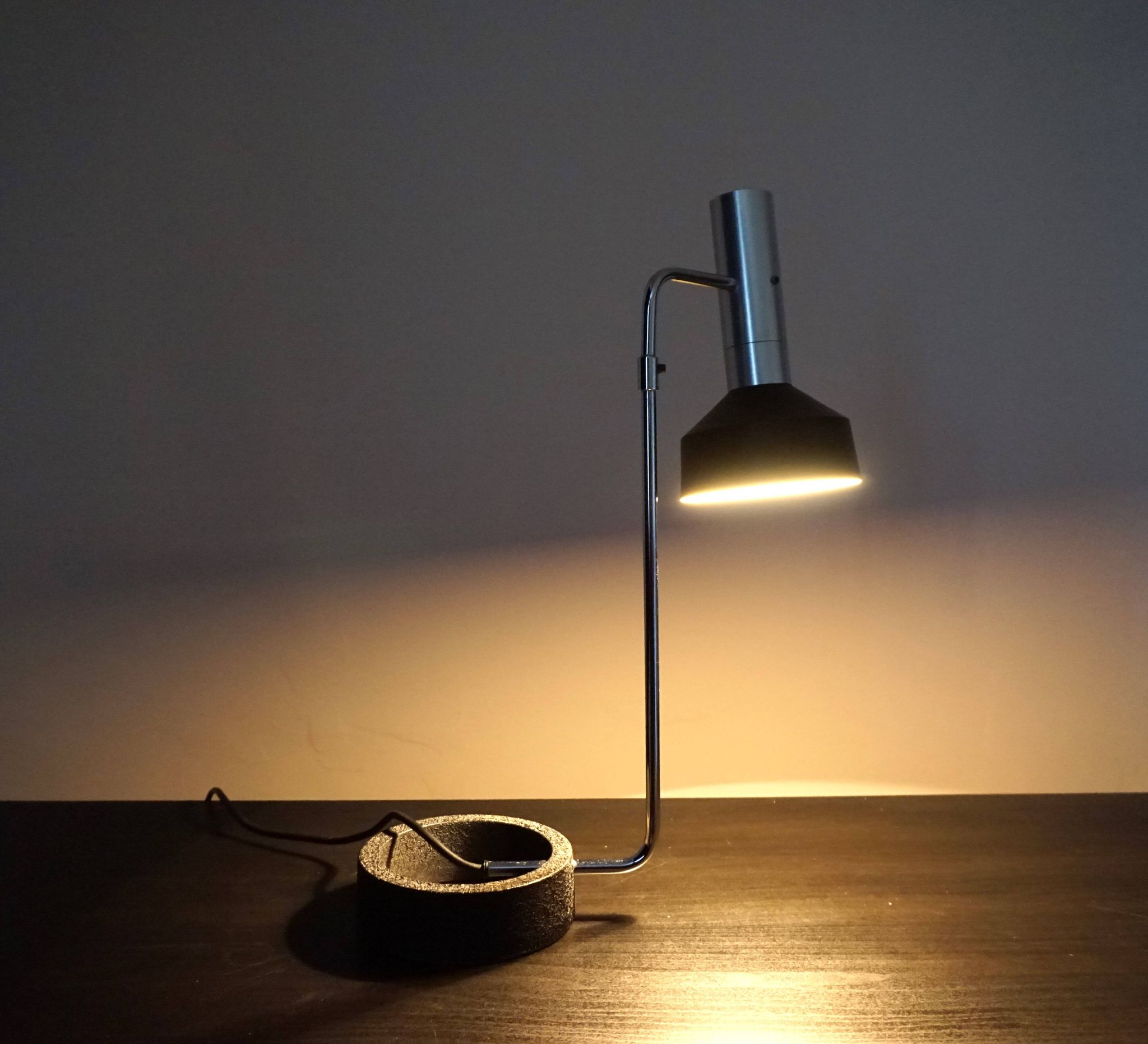 Baltensweiler Minilux table lamp by Rosemarie and Rico Baltensweiler, 1960