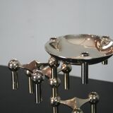 3 candle holders and 1 modular cup NAGEL 1970