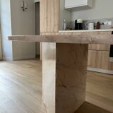 Pink marble table