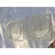 Pair of transparent glass ceiling lights from the 1960s.