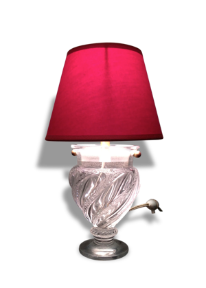 Petite lampe en verre.