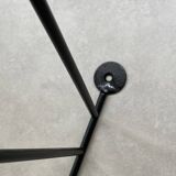 Pair of black metal string shelf uprights
