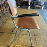 Set of 14 Scandinavian school chairs