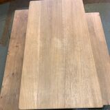 Monastery table in raw oak and its 2 benches