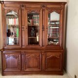 Cherry bookcase stamped Louis Tricoire