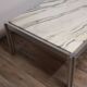 Table basse de Georges Ciancimino en marbre et aluminium, 1970