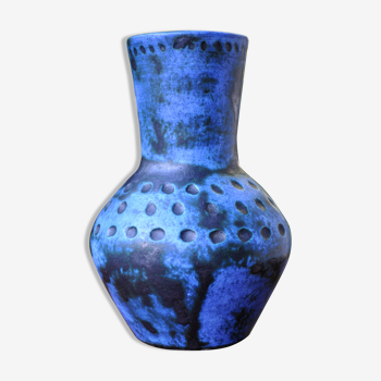 Vase bleu Jacques Blin