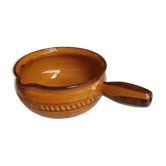 Ceramic enamel caquelon poelon Vallauris Vintage