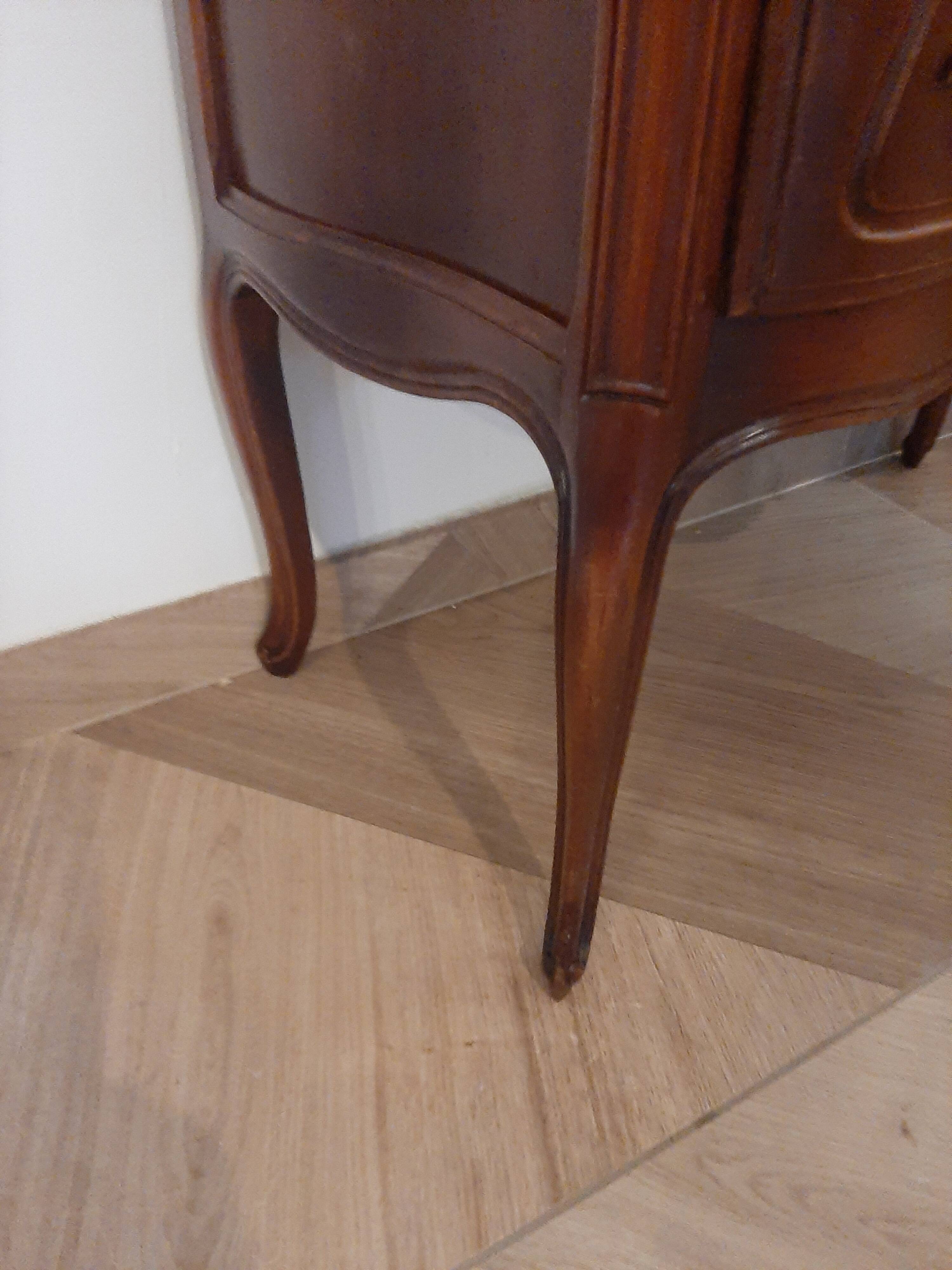 Louis XV style chest of drawers - 2 drawers - Curved feet - 1980s