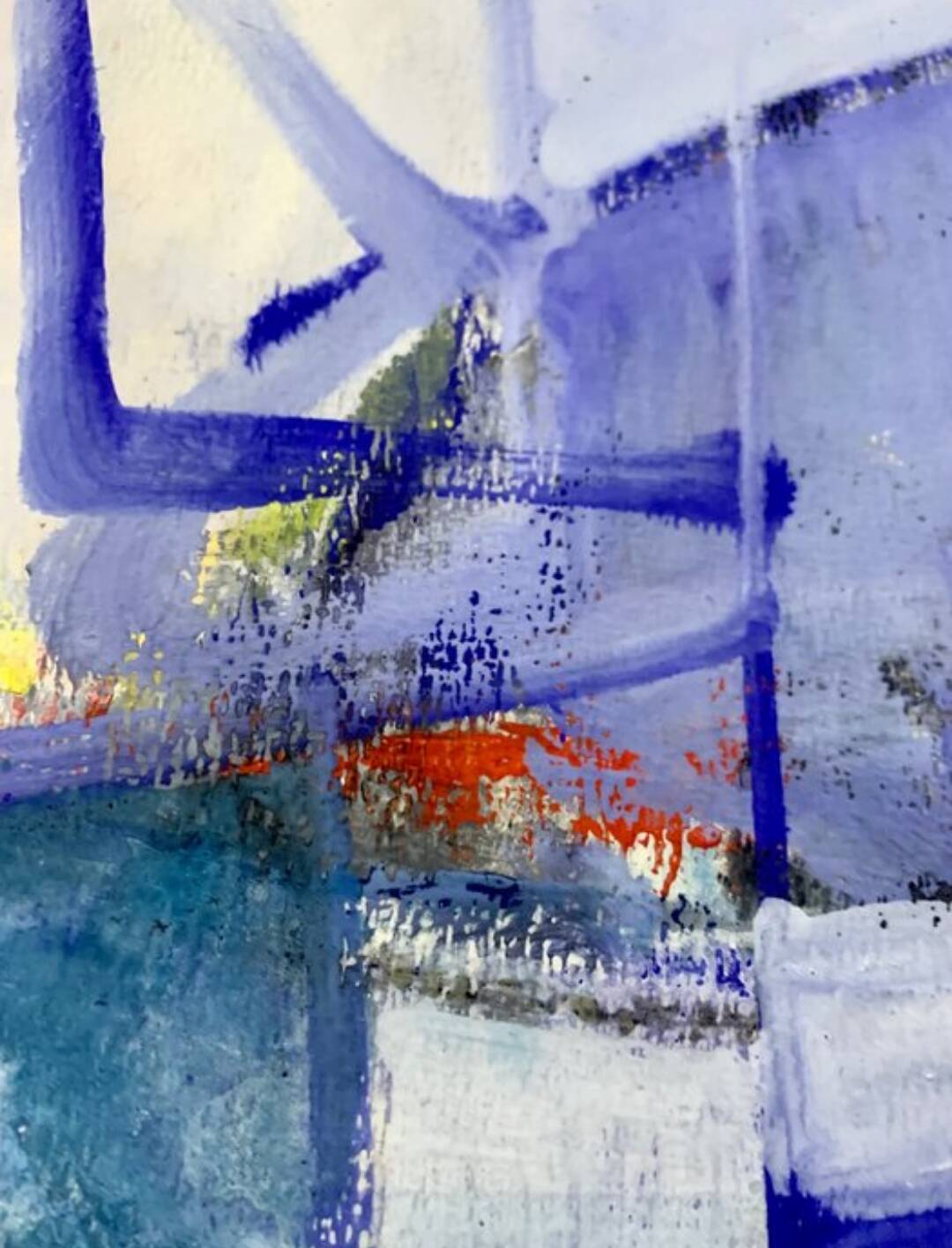 Oil on abstract paper Jean-Marie Planque