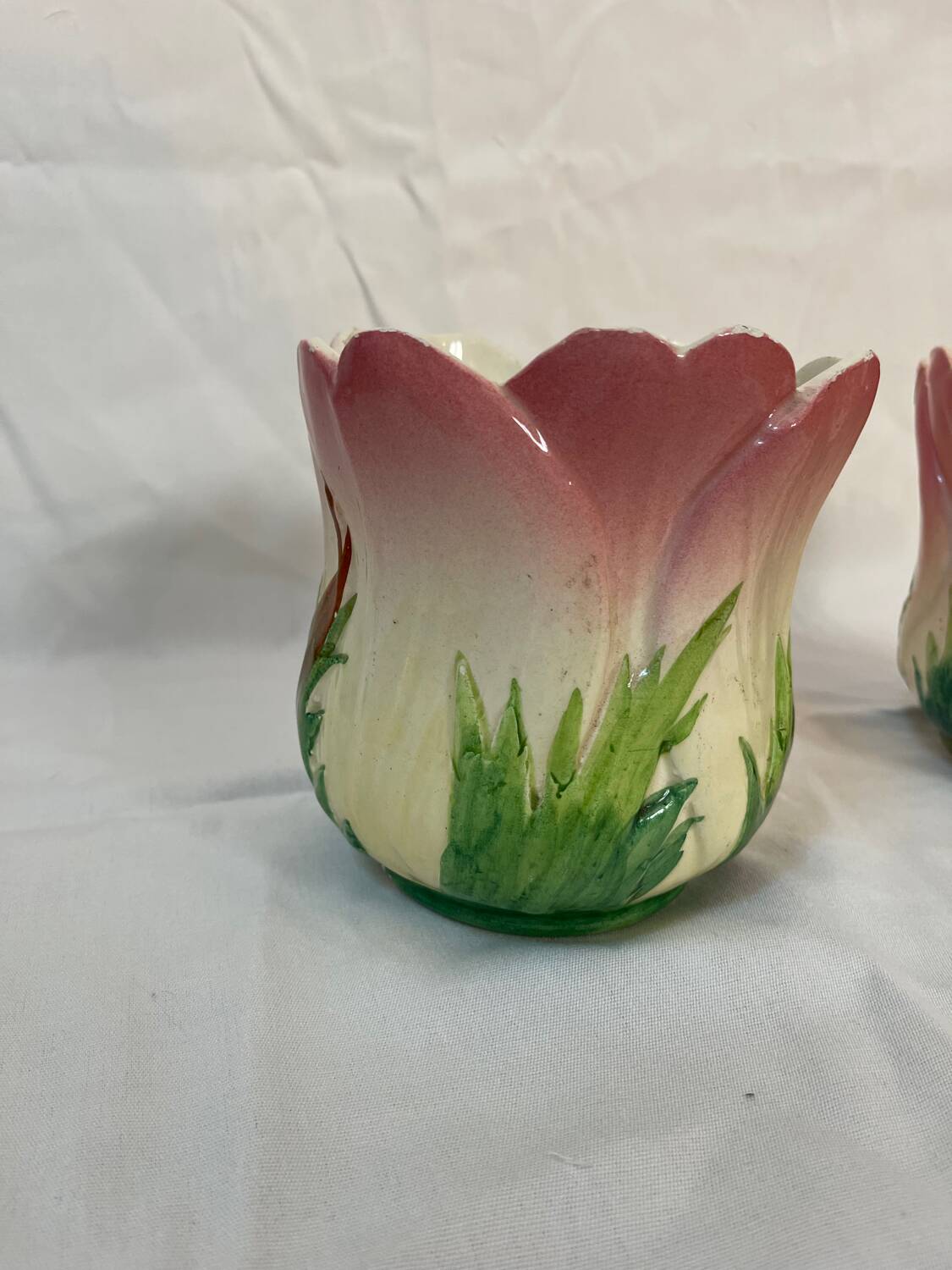 3-piece earthenware garniture - Delphin Massier Vallauris - Tu decoration