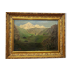 Huile sur toile du col des Aravis en Haute-Savoie
