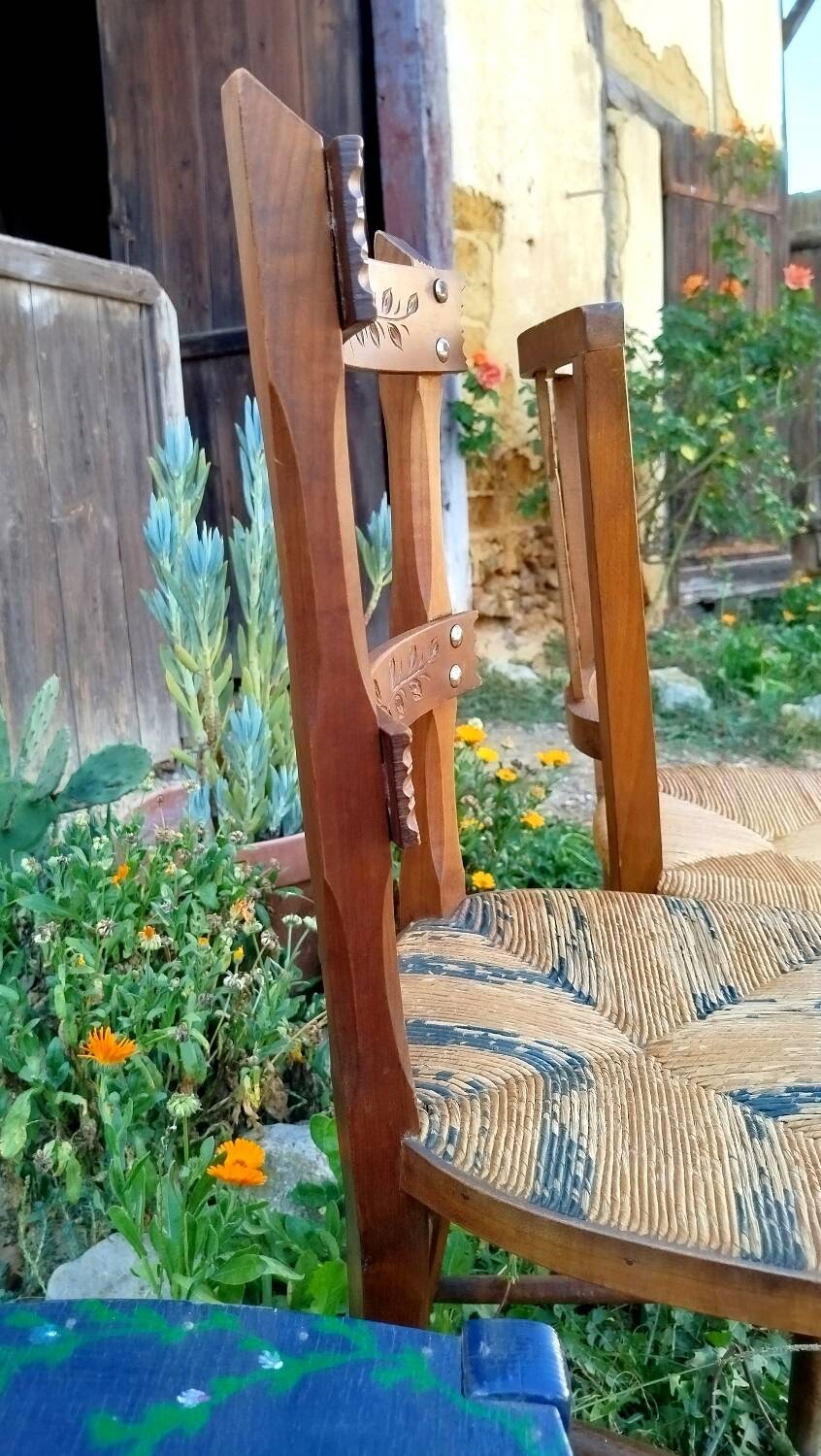 6 antique chairs