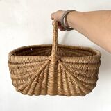Vintage woven wicker basket