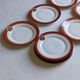 Art Deco dessert plates Henri Delcourt / Boulogne sur Mer / parakeet
