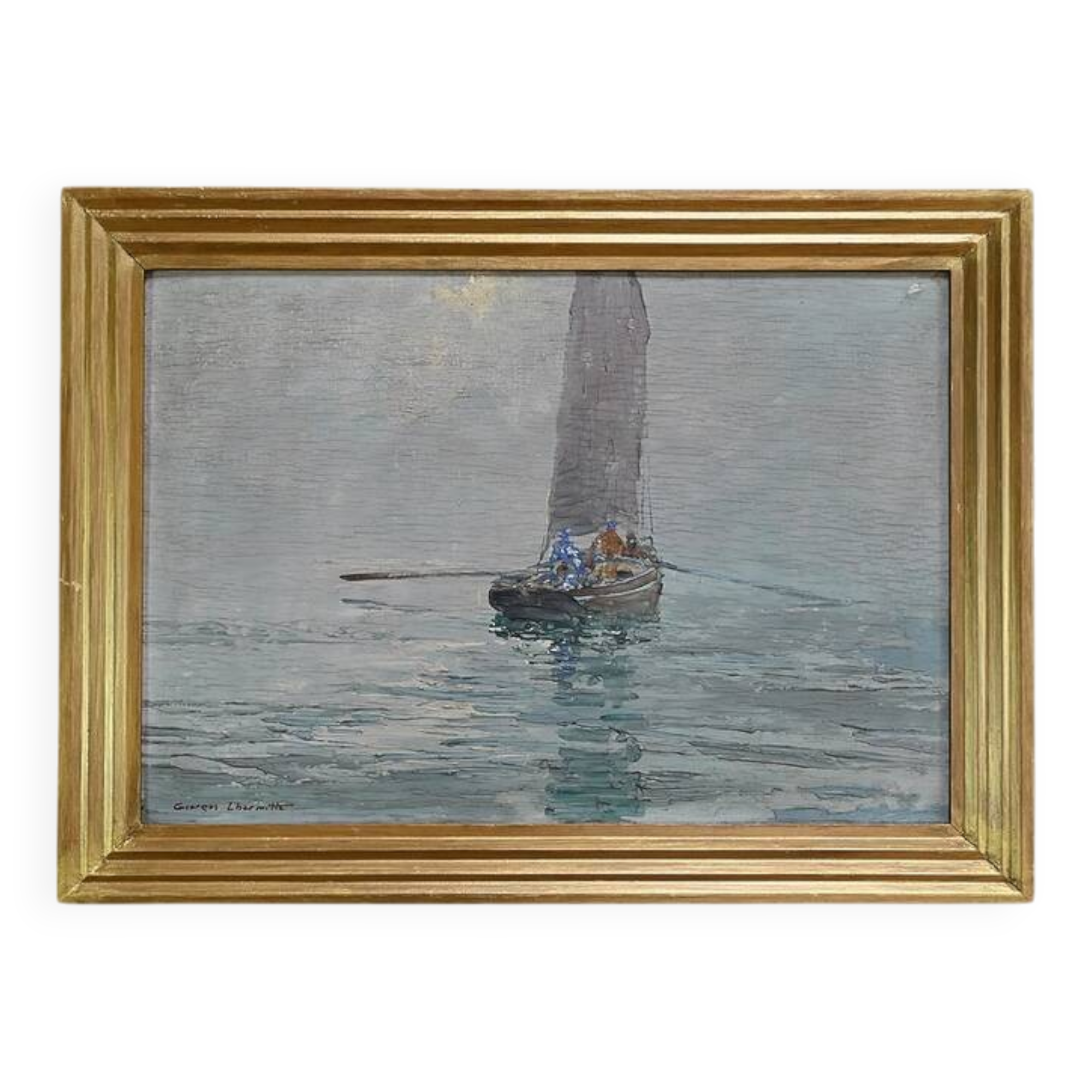 Painting “In the Mist”, by G. Lhermitte – 1930