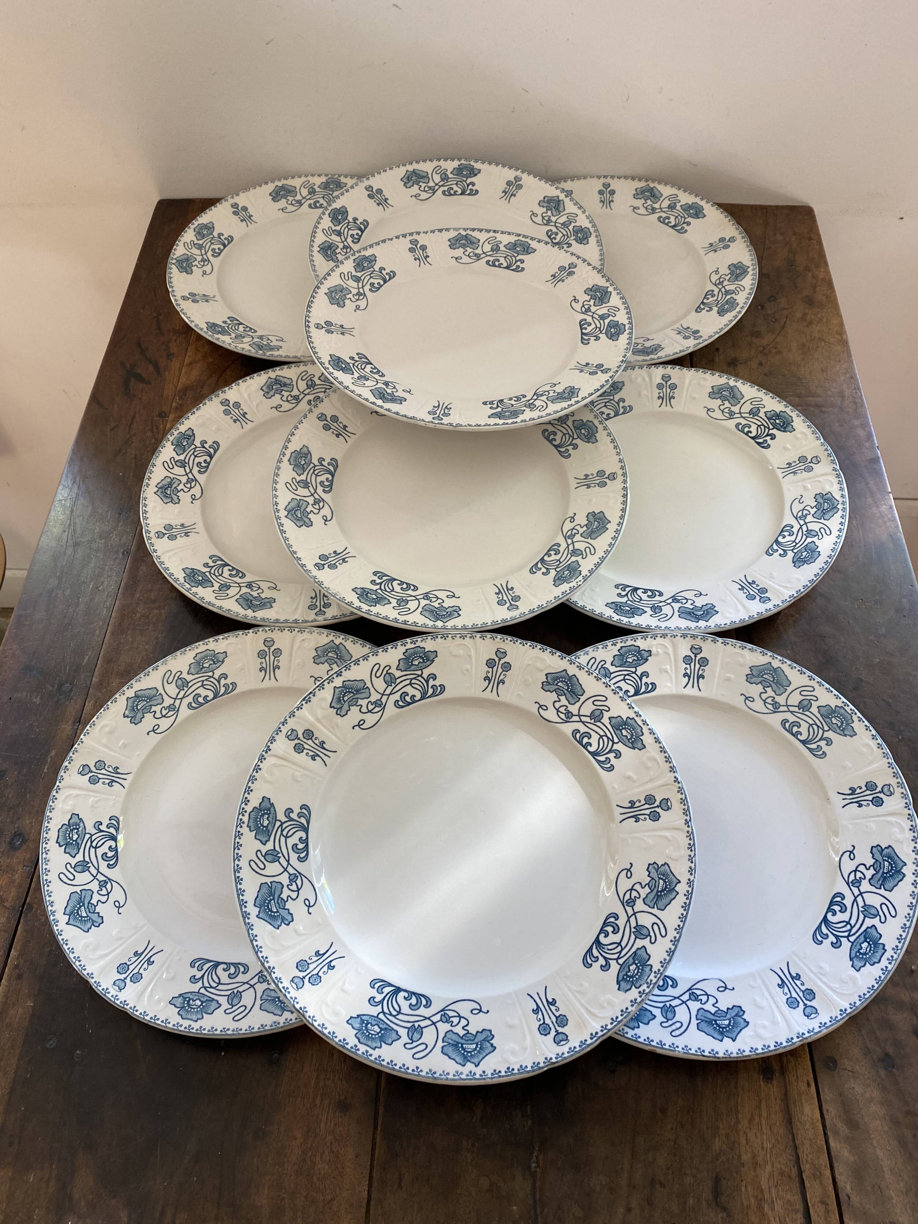 Assiettes terre de fer