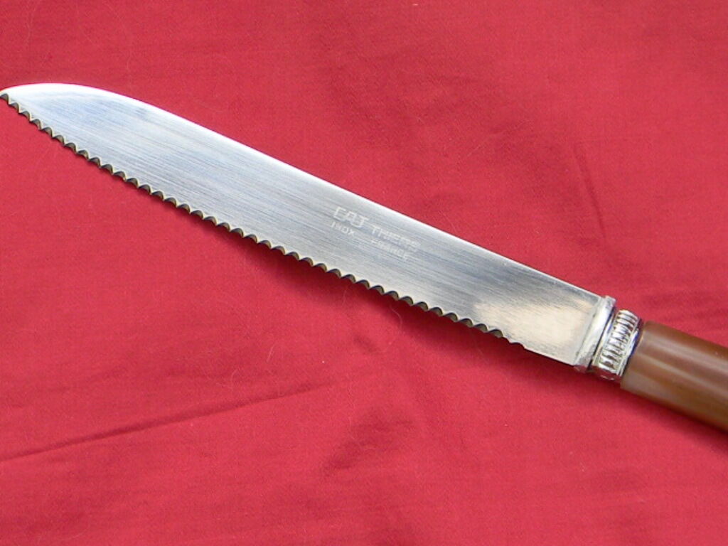 Set of 12 vintage meat knives stainless steel blade