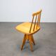 Adjustable-height beechwood chair from the 1970s, Czechoslovakia