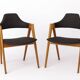 2 chaises Compass en teck, années 1960, par Kai Kristiansen pour Sva Møbler, Set