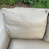 Roche Bobois 3-seater sofa in beige leather