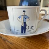 Tasses à thé en porcelaine d'Auteuil