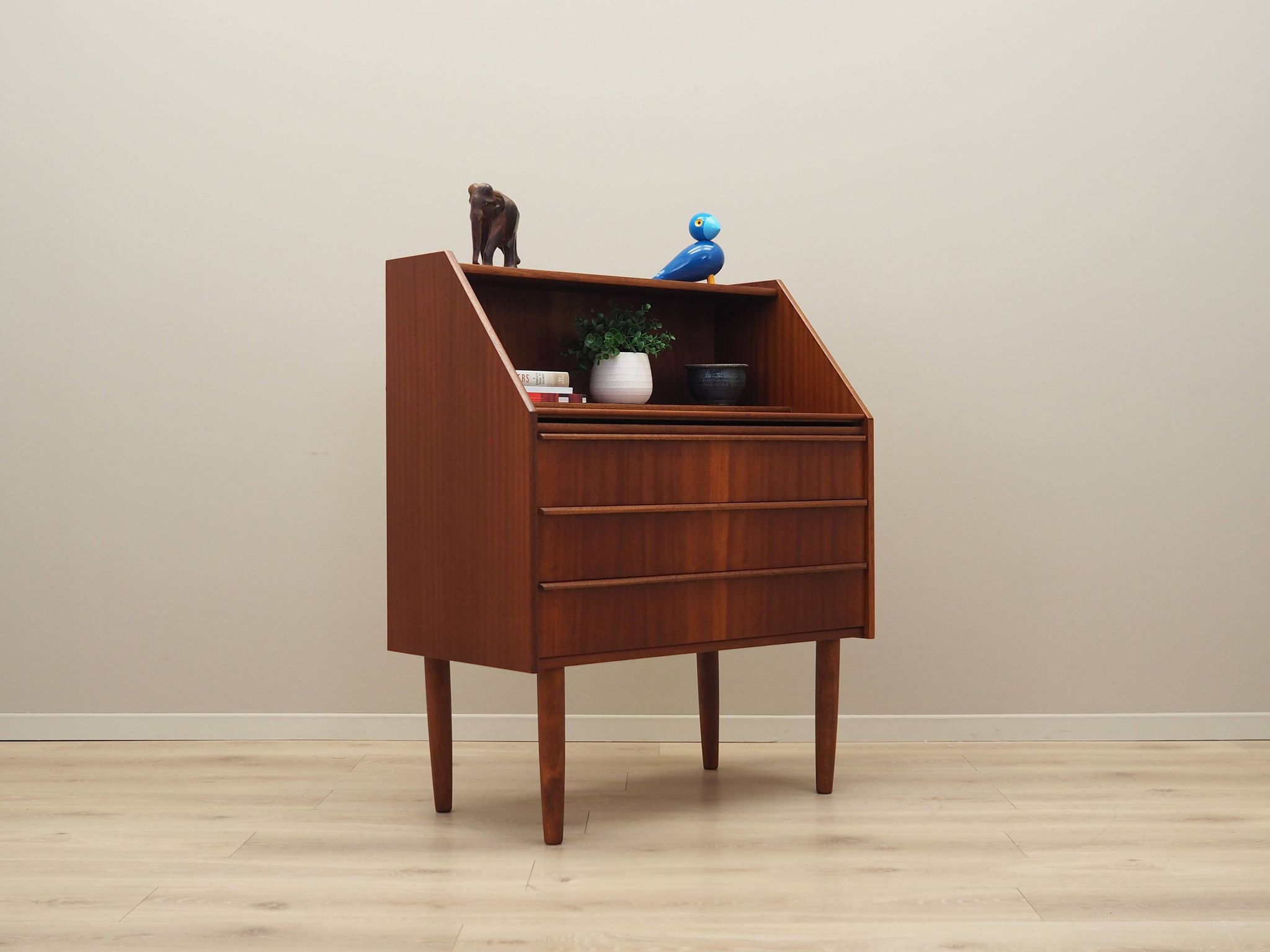 Mahogany secretary, Danish design, 1960s, manufacturer: Hanbjerg Møbelfabrik