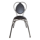 Metal and leather chair