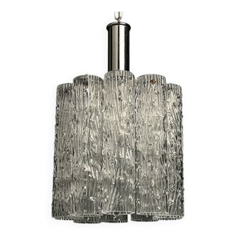 Mid-century Murano glass chandelier Tronchi by Toni Zuccheri for Venini, Italy, 1970s.