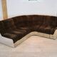 Midcentury seventies ‘snake harmonica’ modular sofa