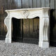 Napoleon III fireplace in white Carrara marble, circa 1880.