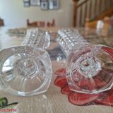 Set of 2 crystal soliflores from the 1970s