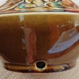 Enamelled ceramic lamp base