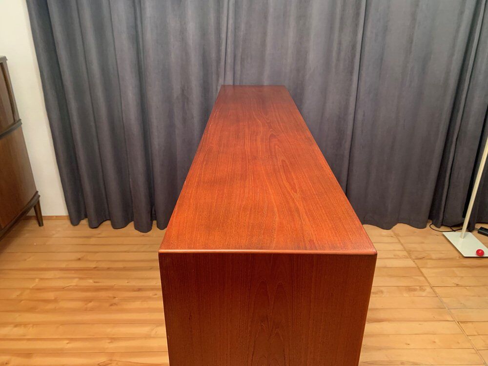 Danish highboard by Henning Kjaernulf for Bruno Hansen, 1960s