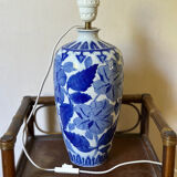 Pied de lampe à poser motif floral
