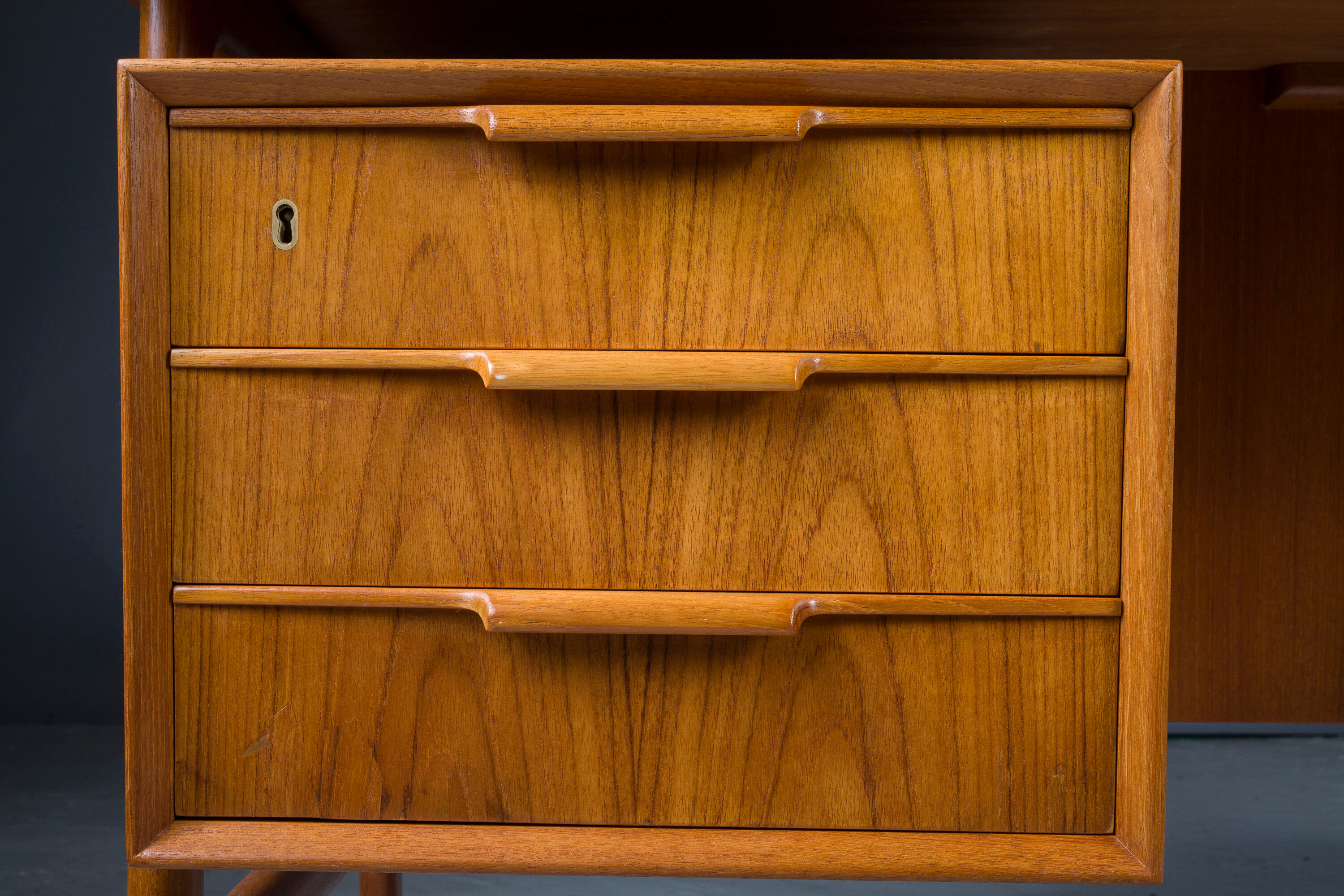 Teak 75 desk from Omann Jun, 1960s