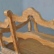 Chinese dignitary armchair in patinated oak