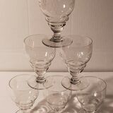 PRODUCT POP UP CHRISTMAS 2020 Six glasses with antique engraved feet