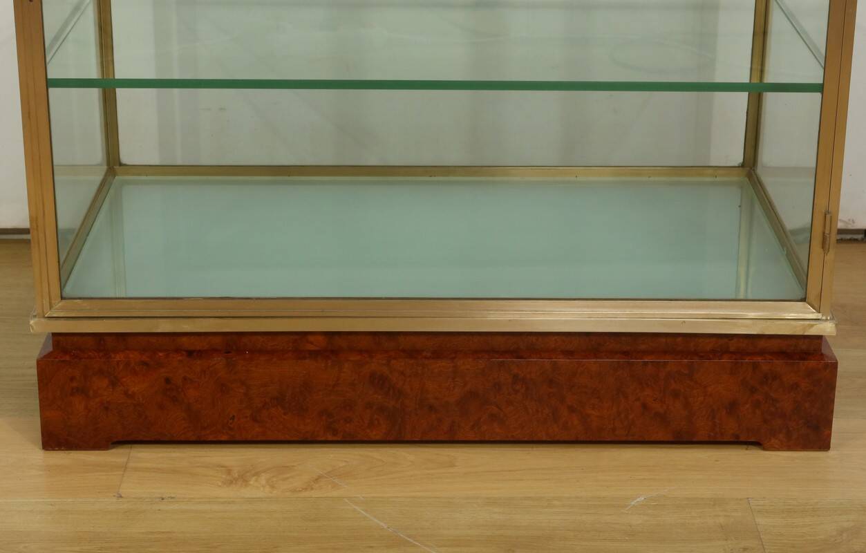 Display Cabinet in Brass and Elm – 1950