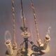 Restoration bronze chandelier