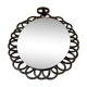 Miroir en rotin vintage années 60/70