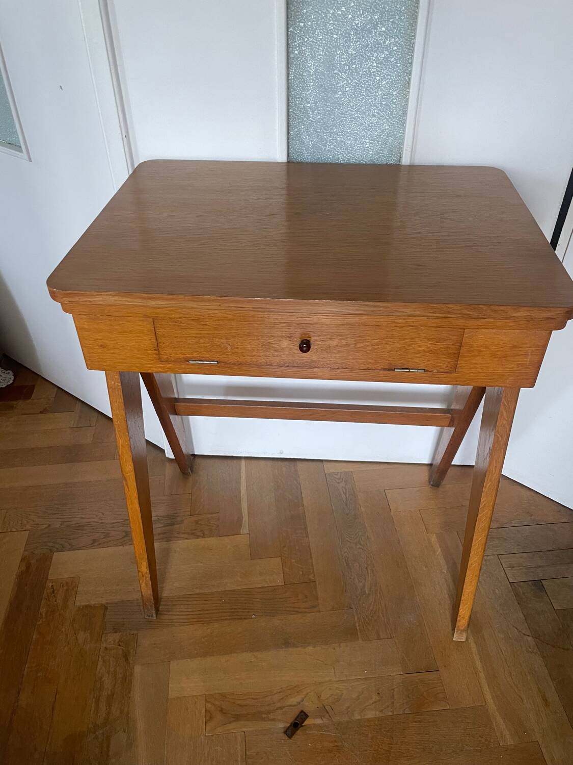 Desk - old sewing machine furniture