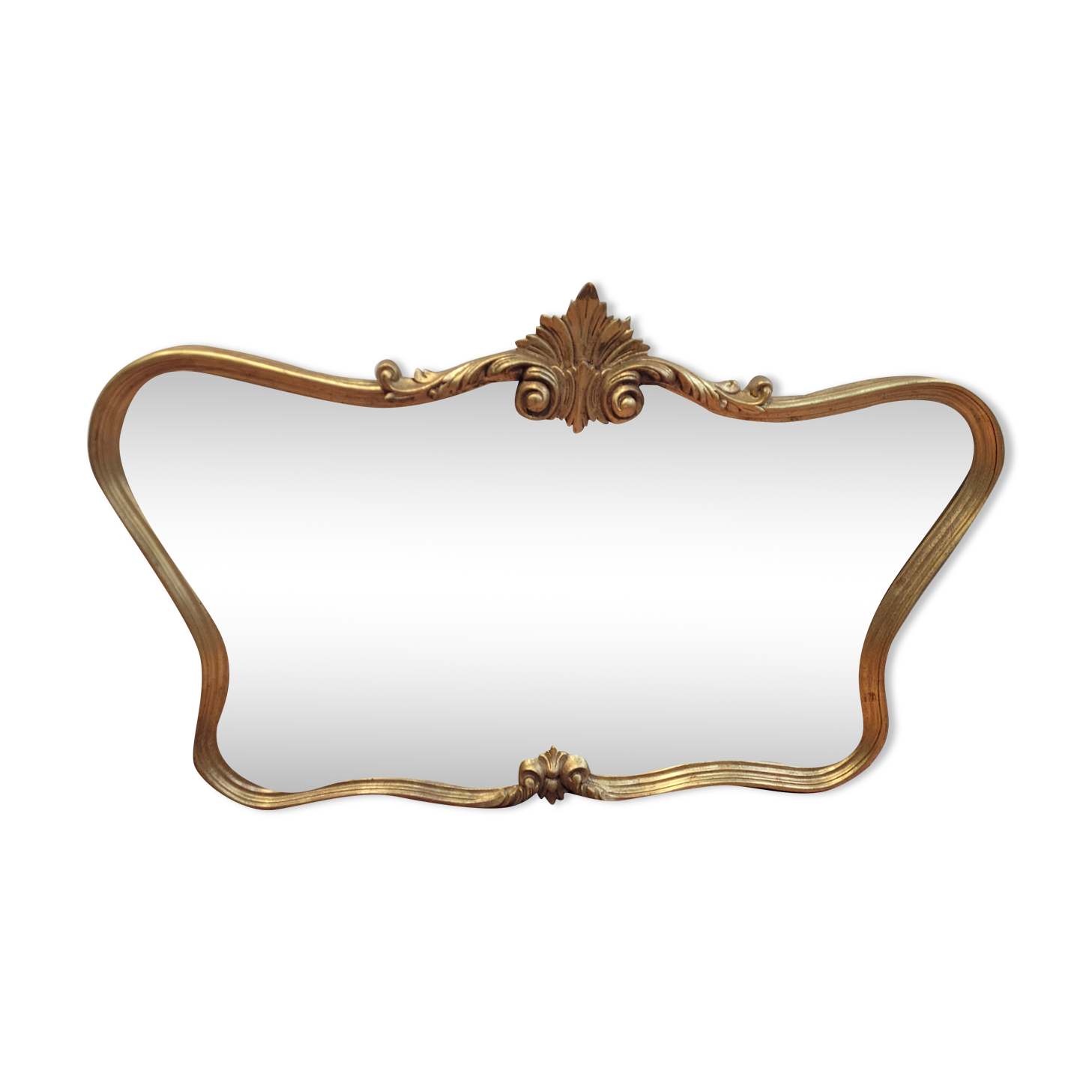 Gilded wooden mirror Louis xv style 102x67cm