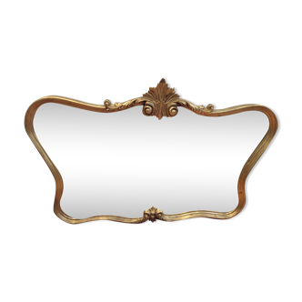 Miroir en bois doré style Louis XV 102x67cm