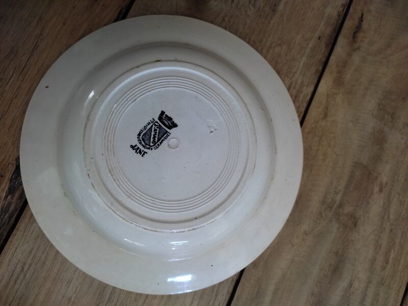 Hollow plate St Amand Jane Porcelain Old Vintage dp1221227