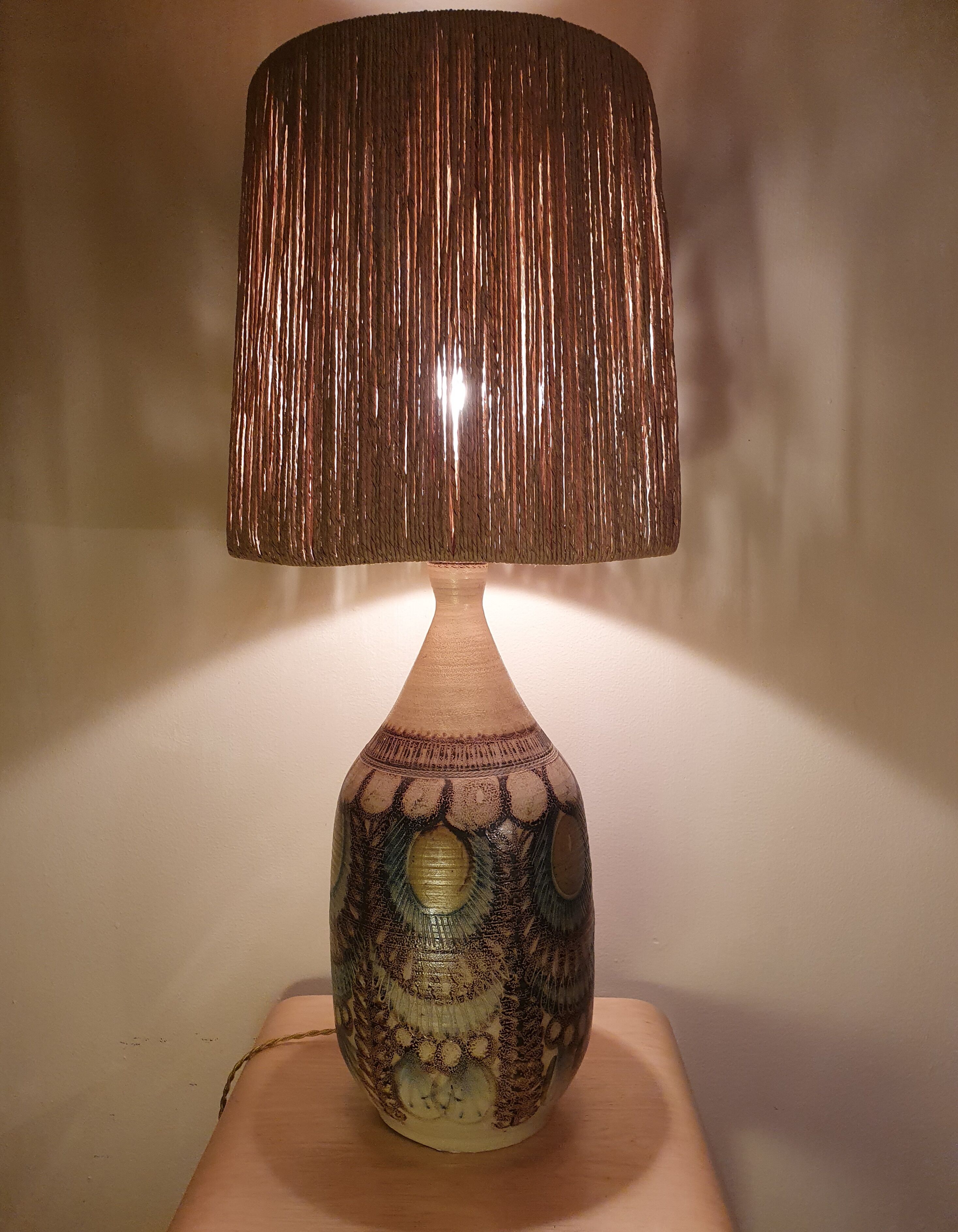Ceramic lamp by Jean Claude Courjault