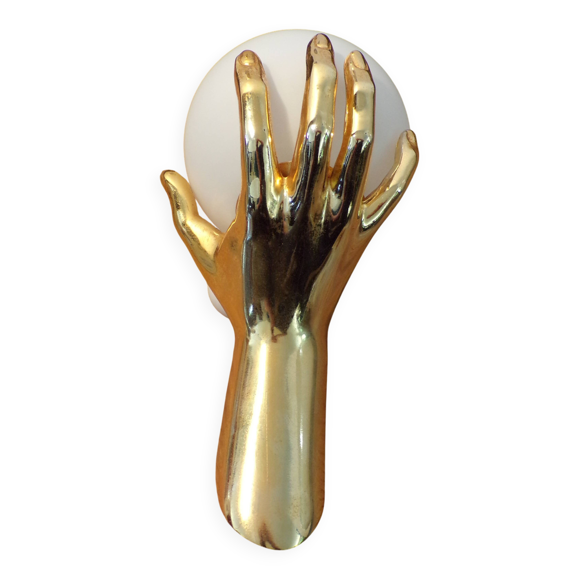 Arlus Main wall light in gilded bronze