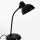 Original 1940s black Kaiser Idell metal table lamp model 6551