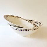 Large round dish/salad bowl from Faïencerie Nouvelle de Givors, "Maryse" model