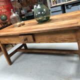 Large oak bakery table